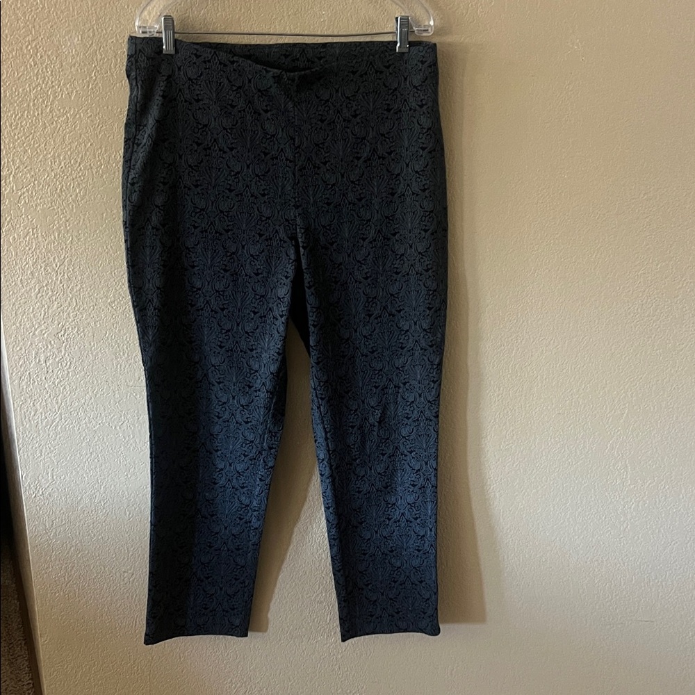 Elegant Black Patterned women’s Dress Pants